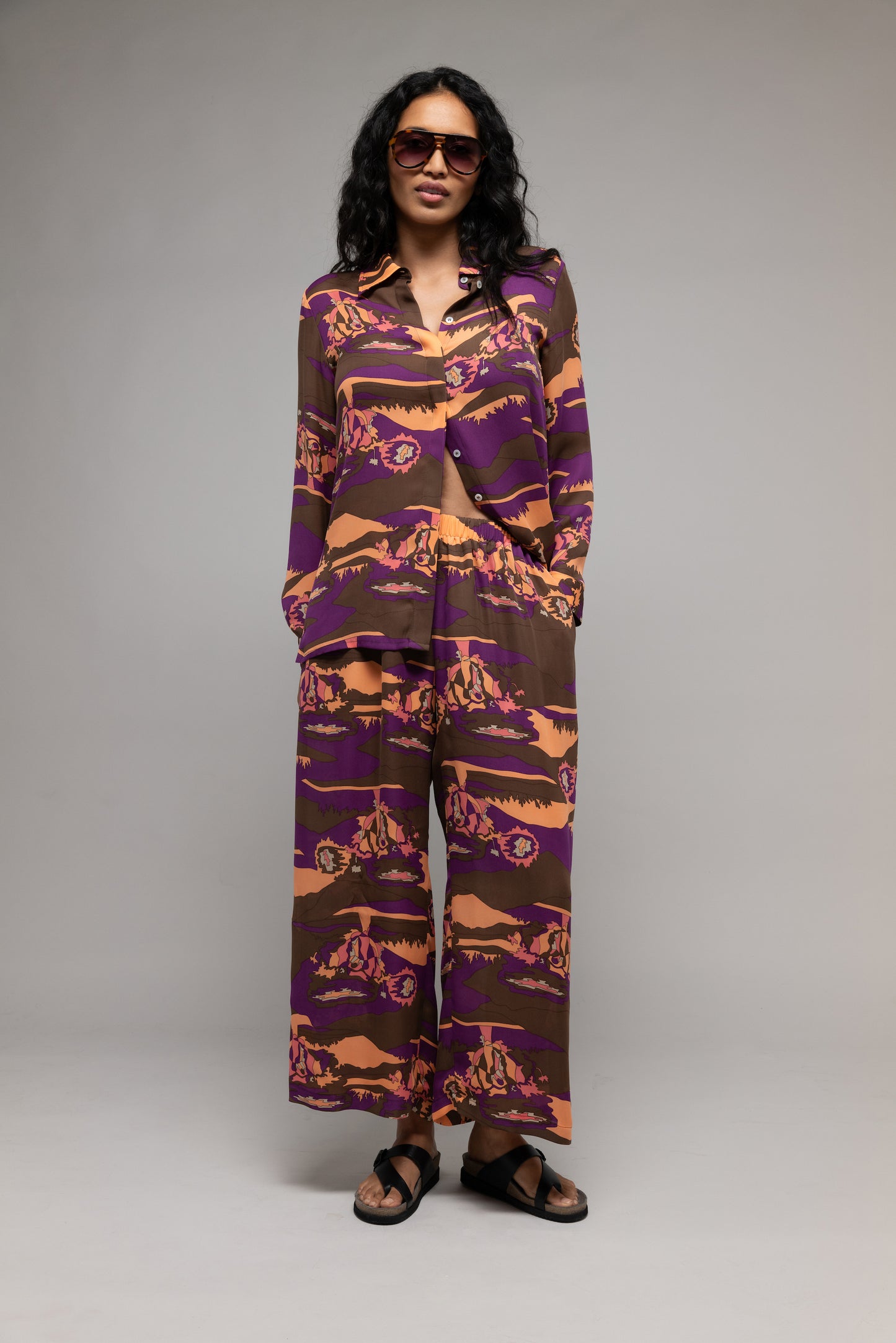 Psychedelic Print Pull on Pant
