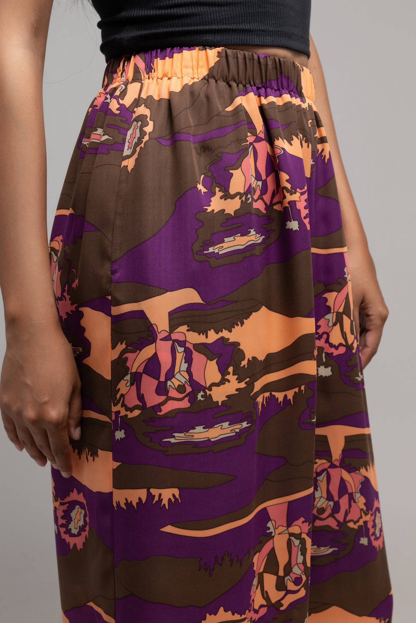 Psychedelic Print Pull on Pant
