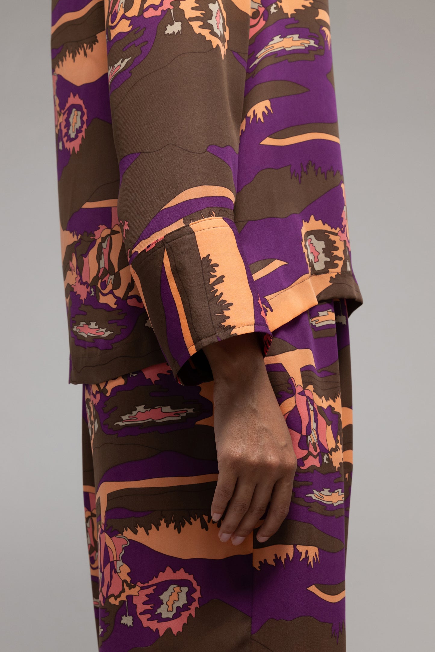 Psychedelic High Neck Blouse