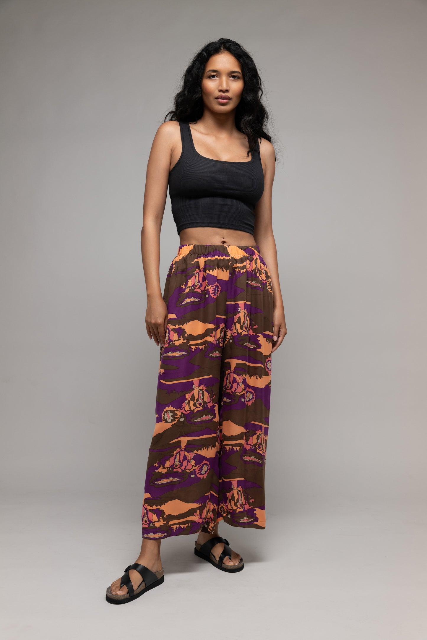 Psychedelic Print Pull on Pant