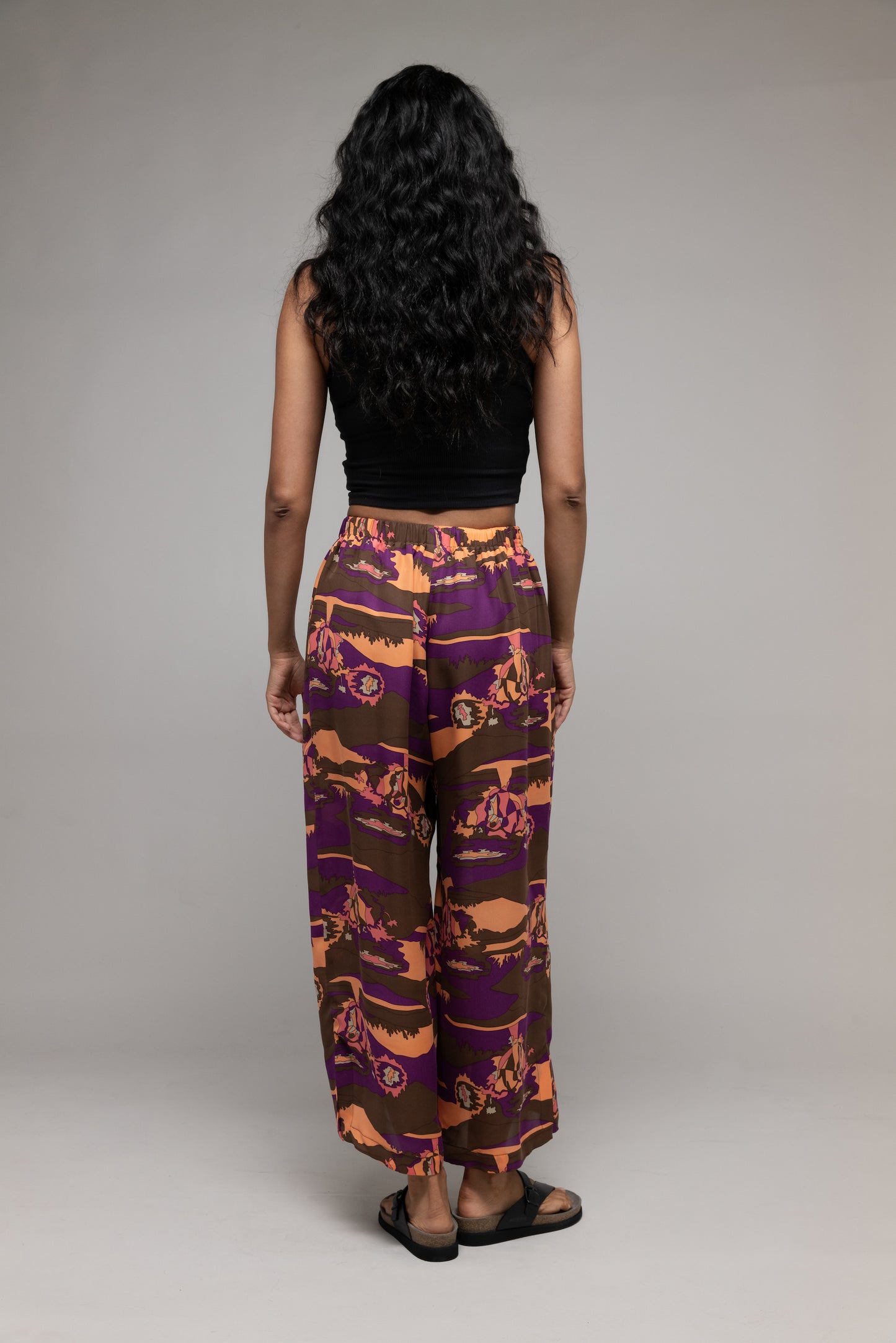 Psychedelic Print Pull on Pant